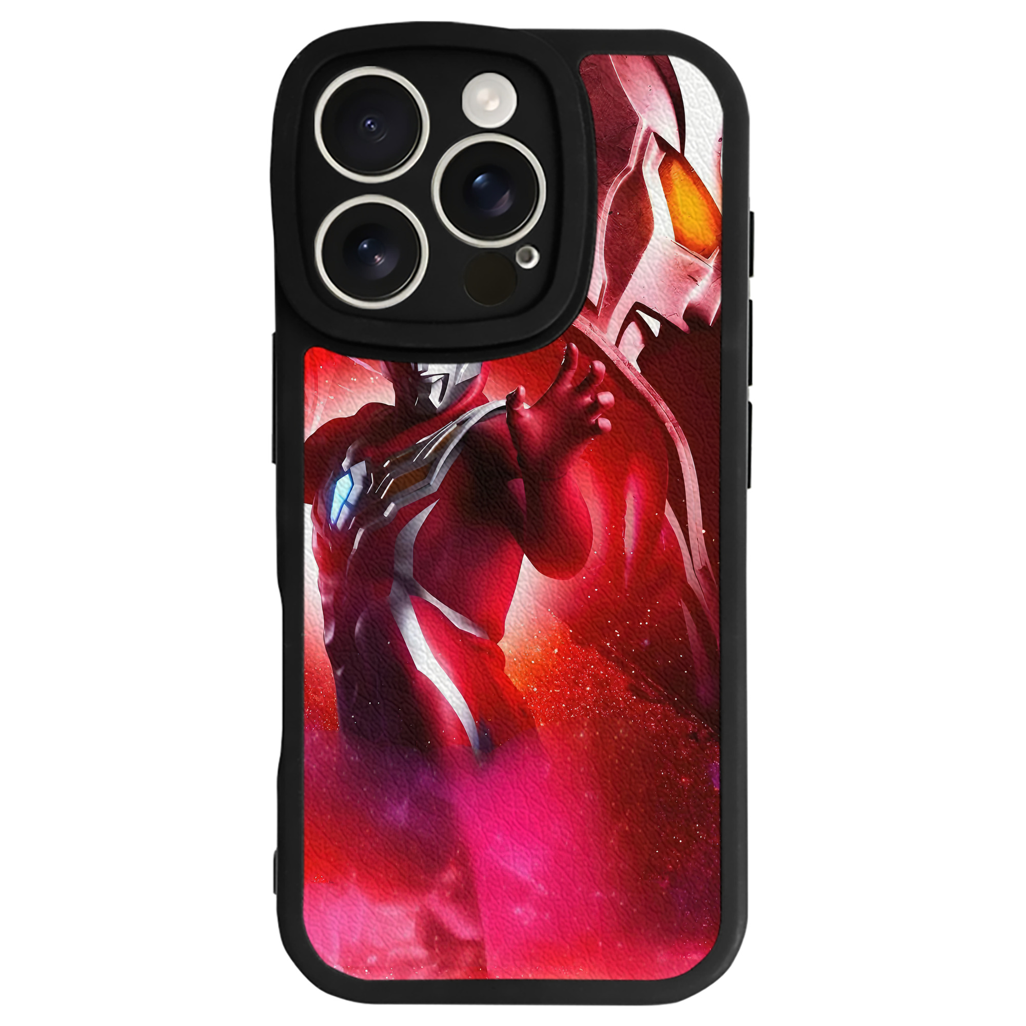 （画像用） ウルトラマン Ultraman 【iPhone 16シリーズ対応】シリコンスマホケース（レザー調） 材質：シリコン